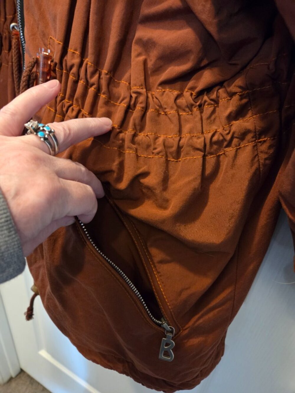 Bogner Vintage Rust Layerlite Ski Jacket Parka Women's 14 RARE USA - Picture 6 of 16